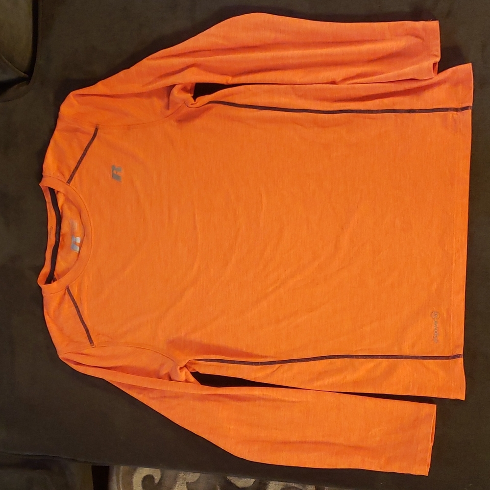 Russell orange long sleeve shirt boys size XL (14-16)